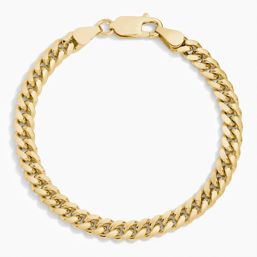 Dani 8.5 in. Lightweight Cuban Link Bracelet in 14K Yellow Gold