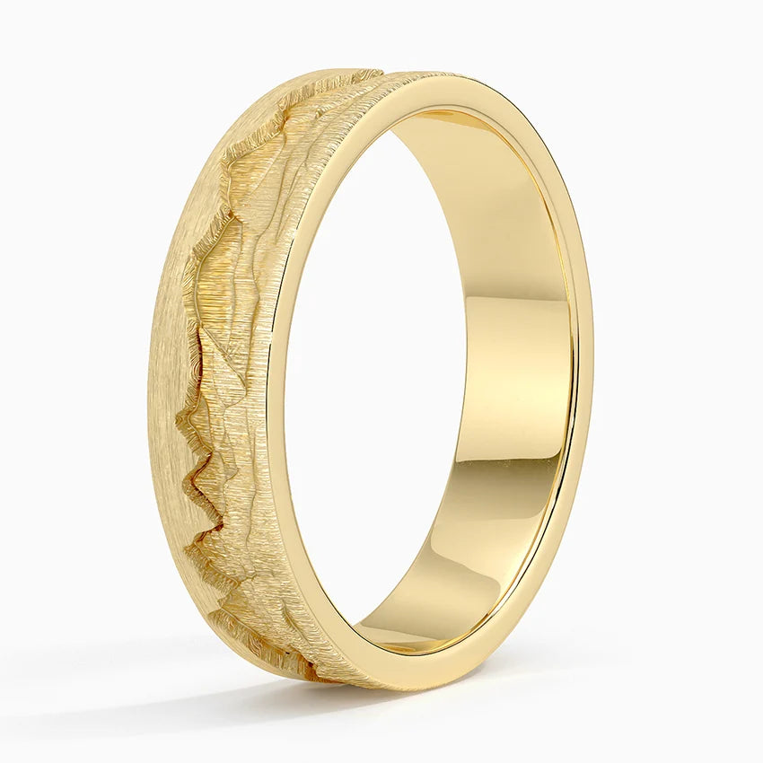 Rockies 5mm Wedding Ring in 18K Yellow Gold