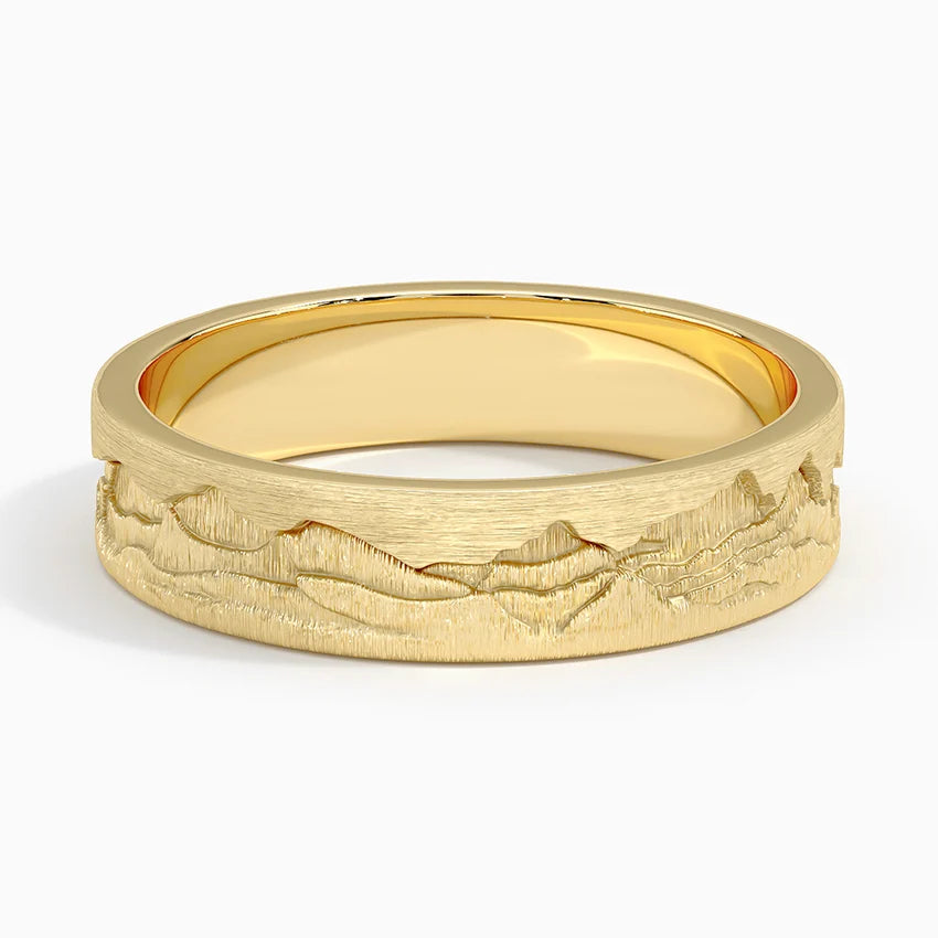 Rockies 5mm Wedding Ring in 18K Yellow Gold