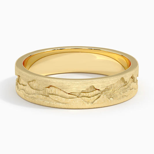 Rockies 5mm Wedding Ring in 18K Yellow Gold