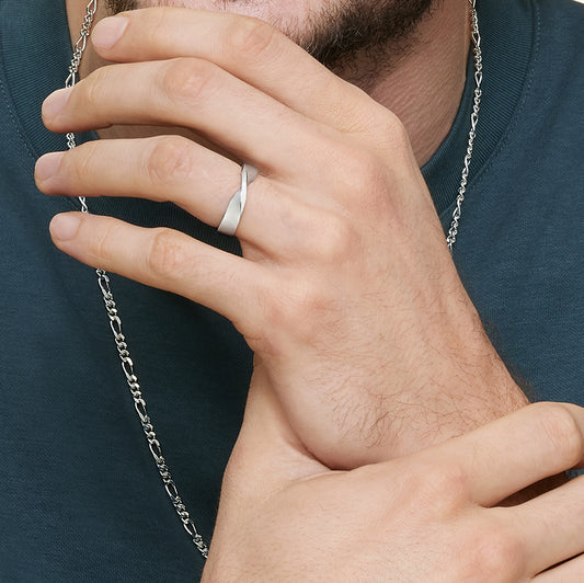 Mobius 5mm Wedding Ring in 18K White Gold
