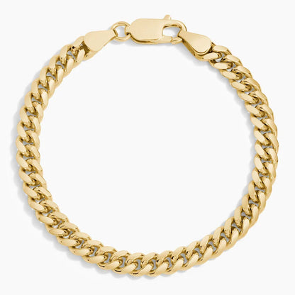 Dani 8.5 in. Lightweight Cuban Link Bracelet in 14K Yellow Gold