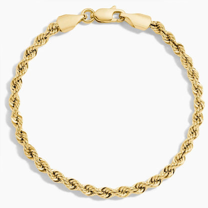 Bailey 8.5 in. Rope Chain Bracelet (3.3mm) in 14K Yellow Gold