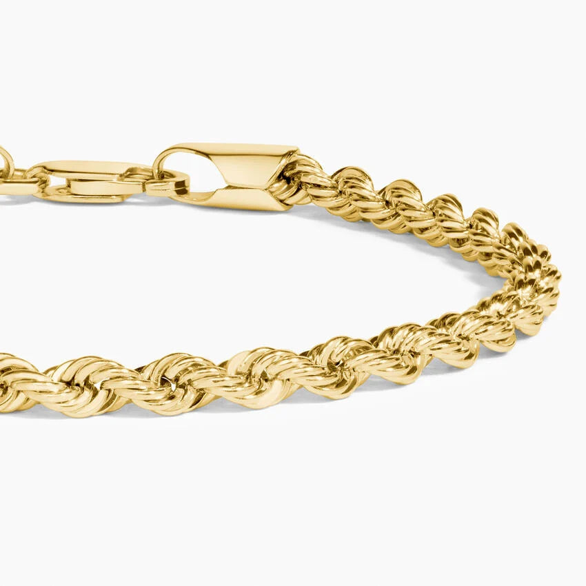 Bailey 8.5 in. Rope Chain Bracelet (3.3mm) in 14K Yellow Gold