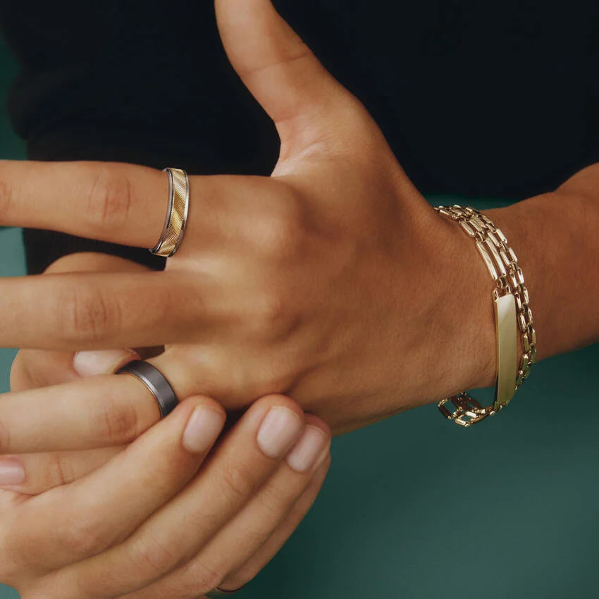 Homme 8 in. Link Chain Bracelet in 14K Yellow Gold