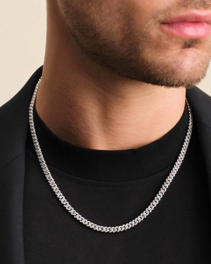 Iced Out Cuban Link Chain - 5mm