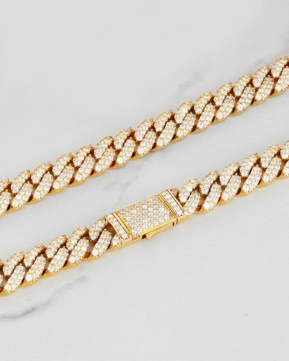 Iced Out Cuban Link Chain - 10mm