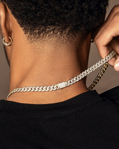 Iced Out Cuban Link Chain - 8mm