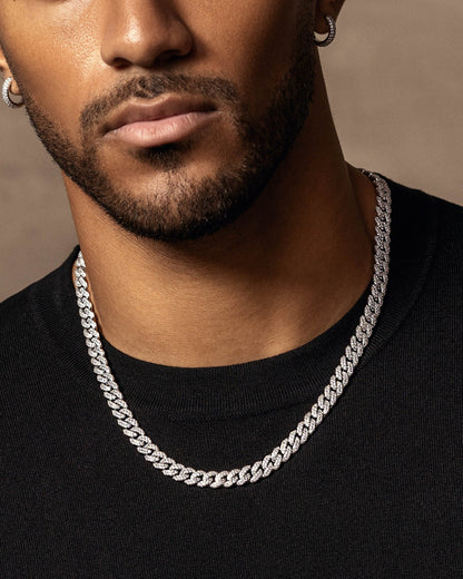 Iced Out Cuban Link Chain - 8mm